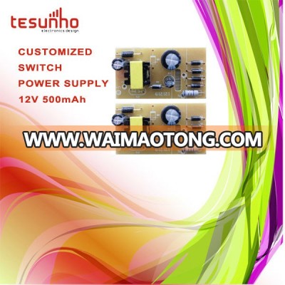 TESHUNHO CUSTOMIZED SWITCH POWER SUPPLY 12V 500mAh DC BARE BOARD